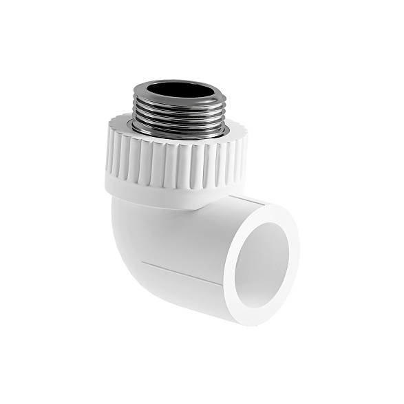 Отвод SLT AQUA PP-R комбинированный НР SLTFY5201 20×1/2" мм Отвод SLT AQUA PP-R комбинированный НР SLTFY5321 32×1/2" мм